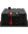 Rock Solid Vented Rv Marine Battery Box Secures Your Group 24 Cells In A Side By Side Layout durable black cover with terminal connectors.