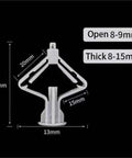 Self Drilling Anchor Screws Kit 100 Pcs Plasterboard Dowels Zinc Plated Drywall Anchors Set With Nylon Aircraft Plugs detailed dimensions