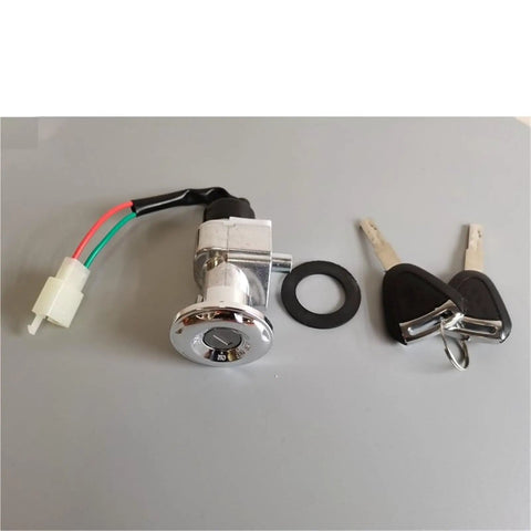 Universal Motorcycle Ignition Key Switch With Power Lock For Motorcycles Scooters And Electric Bikes Dual Wiring Ride Ready