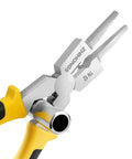 Close-up of 8-Inch MIG Welding Pliers With Retention Chain And Ergonomic Handle, heavy-duty high-carbon steel, HRC60 strength