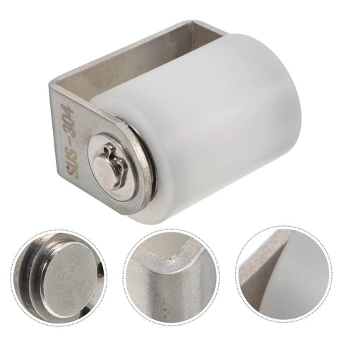 Heavy Duty Sliding Door Roller With Silent Nylon Wheel, stainless steel track mounted guide roller, ideal for RV trailers and gates.