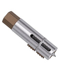 Hamwesh Heavy Duty 45# Steel Broken Pipe Extractor Tool with Hex Wrench, Dual Diameter Stripped Thread Remover Kit For Faucet Valve Repair And Home Maintenance Projects That Are Really Tough, silver extractor with brown hex end