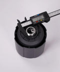 Heavy Duty Oil Mist Filter For Vacuum Pump And Freeze Dryer Exhaust with M30X1.5 port and measuring calipers on top.