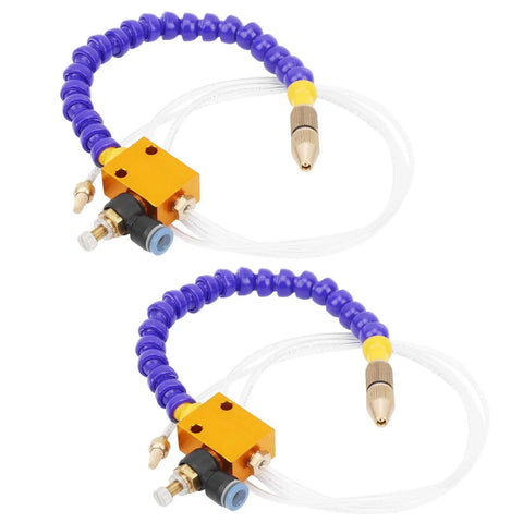 2 Pack Mist Coolant Lubrication Spray System For CNC Lathe Milling And Drilling, Mist Sprayer With 8mm Air Pipe, Pro Grade