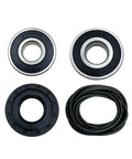 Washer Tub Bearing Seal Kit Replacement For LG And Kenmore Washers, Upgraded Durable Bearing Seal Set Replaces MDS62058301, 4280EN4001G, 4280EN4001F And Fits MAP61913708 And MAP61913709, 4280EN4048Z And 4280EN4048Y For Easy No Brainer DIY Fix. four-piece black rubber and steel washer bearing seal kit