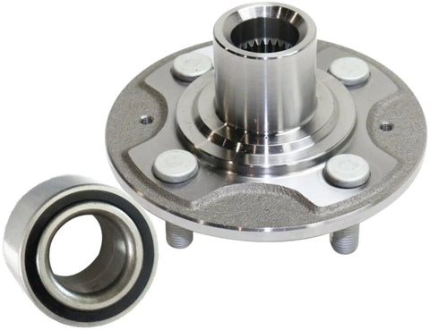 Honda Civic Front Wheel Bearing Hub Assembly Bolt On Kit 2001 2002 2003 2004 2005 2 Pack With 4 Lugs Replace 930-456 510030