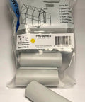 Pro Series Snap Clamps 1 Inch 20 Pack Gray Snap Clamps With Rounded Edges For Safer Fabric And Plastic Ideal For Attaching Tarps Or Netting To Pipe Or EMT Highly Compatible With Many Pipe Types in packaging front view