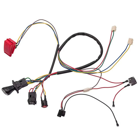 DIY Kids Electric Car Parts Kit wires and connectors for build your own ride on toy car includes pedal switch and protector