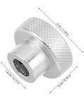 Cool Aluminum Alloy Mini Handwheel With Knurled Grip For 0.4 Inch Hole Shaft, 3 cm silver machine crank handle