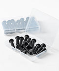 Flat Head M5 X 20mm Hex Socket Cap Screws Bolts Kit 25 Pack Black Oxide 304 Stainless Steel 18 8 With Hex Key Bright Finish