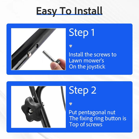 Awesome Handle Knob And Screw Bolt Washer Kit That Slaps On Toro Lawn Mowers Or Snow Blowers 2 Pcs Replacement Fits Models 38536 106-4161 And More No Hassle Fix For Quick Repair Jobs, installed on mower handle