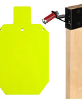 Pro Grade AR500 Steel Shooting Target Three Eighths Inch Thick 12x20 Silhouette Torso With 2x4 Mount Bang For Your Buck Easy