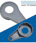 Close-up of wrench from 3 Liter Transmission Fluid Pump Kit With Oil Filler System And 8 ATF Adapters For Easy Fluid Change