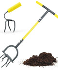 Hand Tiller Garden Claw Set With Garden Twist Tiller And Small Soil Tiller For Raised Beds And Flower Boxes Heavy Duty Manual Soil Cultivator