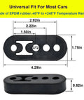 Rubber Exhaust Hanger Kit With 0.47 Inch Holes Adjustable Muffler Hangers For 2 Or 4 Hole Mounts showing dimensions