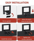 Keep Your Sleep Game Solid With These 6 Pack Heavy Duty Non Slip Mattress Grippers And Adjustable Anti Slide Steel Brackets installation guide steps.