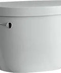 Cimarron 1.6 GPF Toilet Tank Ice Grey With Left Hand Chrome Trip Lever AquaPiston Canister For 360 Degree Flush And Beefy Performance