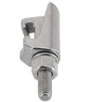Heavy Duty M8 Double Jaw C Clip Caliper Hook Screwclamp Forged From Knockout 304 Stainless Steel, detailed view of screw clamp.