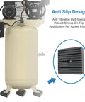 Solid Rubber Shock Pad For Air Compressors And Industrial Equipment Anti Vibration Isolation Pad with ribbed design, 4 pack