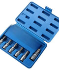 Blue 13 Piece Torx Screwdriver Bit Set For 1/4 Inch 3/8 Inch And 1/2 Inch Hex Socket Driver Tools Featuring Durable Carbon Steel Construction From T8 To T60 Sizes For Your Home Repair Jobs And Professional Mechanics Kit Needs Today. Blue torx bit set in case