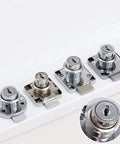 Heavy Duty Cold Rolled Steel Cam Drawer Lock For Cabinets Locks Drawers And Closets Rust Resistant Cylinder Latch With Legit Solid Keys Secure Your Gear Today 16x21mm - various angles of locks