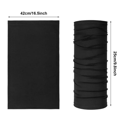 6 Pack Summer UV Protection Cooling Neck Gaiter Scarf Face Cover Bandana Moisture Wicking Polyester Khaki dimensions
