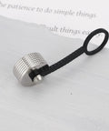 GX16 Aviation Connector Dust Cover Set Five Pack Metal Plug Caps With Rubber Chain For Electronic Equipment And Industrial Equipment Protection And Durability Rugged Heavy Duty Metal Construction With Anti Corrosion Finish Shop And Field Ready, single cap with rubber chain