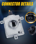 Connector details of Xenon HID Headlight Ballast With Igniter For Acura TL TSX ZDX MDX RDX ILX Honda Accord Odyssey Mazda 3 5 CX5