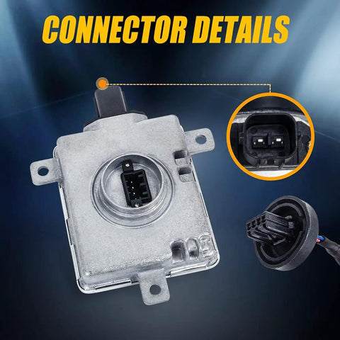 Connector details of Xenon HID Headlight Ballast With Igniter For Acura TL TSX ZDX MDX RDX ILX Honda Accord Odyssey Mazda 3 5 CX5