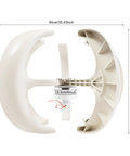 High Efficiency 600W 12V Wind Turbine Kit with 5 Blade Vertical Axis Windmill dimensions shown