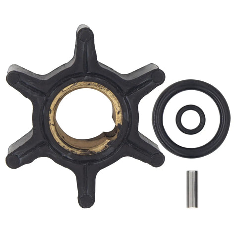 Outboard Water Pump Impeller With Key And O Ring For Johnson Evinrude BRP OMC 8 To 15 HP Two Stroke Motors Replacement 386084 0386084
