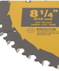 Close-up of Cross Cut Circular Saw Blade 8 1/4 Inch 40 Tooth Tungsten Carbide Thin Kerf With Anti Stick Coating detail