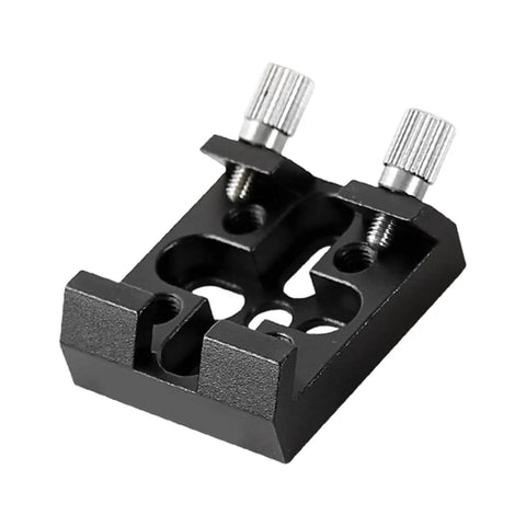 Cross Shaped Dovetail Saddle With Quick Release Rails For Telescopes Red And Black Anodized Mount Ultra Solid Stability
