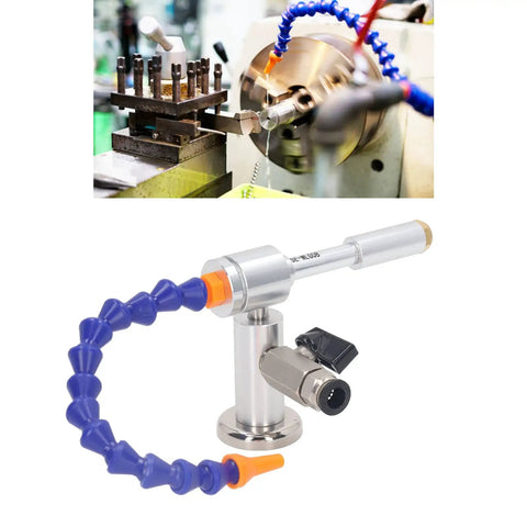Cold Air Drying Gun With Flexible Tube And Aluminum Alloy Body, 7 Bar 520 BTU Dry Cooling Airflow System in milling setup
