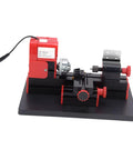 High Speed 20000Rpm Mini Motorized Lathe Machine For Woodworking And Metal Turning on a black base, compact design.