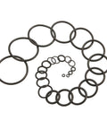 All In One Metric O Ring Kit With 32 Sizes In Buna N 70A Rubber Seals For Faucets Plumbing And Automotive Use 419 Pieces Durable Oil Resistant High Temp Tolerance For Quick Fixes, assorted black O rings