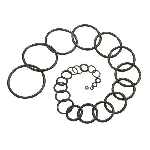 All In One Metric O Ring Kit With 32 Sizes In Buna N 70A Rubber Seals For Faucets Plumbing And Automotive Use 419 Pieces Durable Oil Resistant High Temp Tolerance For Quick Fixes, assorted black O rings