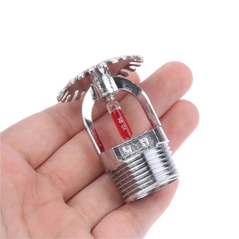 Pro Grade Fire Sprinkler Head Delivering Fifty Seven To Ninety Three Degree Spray Patterns For Tough Home And Garage Fire Extinguishing Shields Built For Quick Twenty Millimeter Hookup in hand
