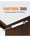 Gas Spring Automatic Door Closer With Soft Close Adjustable Buffer Force Overhead Door Closer