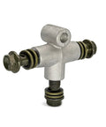 Heavy Duty Hydraulic Brake Hose Fittings 3 Way T for ATV dirt bike, steel connector with threaded ends