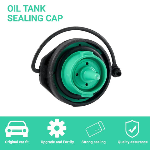 Leak Proof 2.44 Inch Fuel Tank Cap Replacement For Volkswagen And Audi Sealed Filler Cap 5C0201550T 5Q0201550L, front view