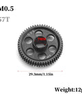 Metal Spur Gear 0.5M 57T Hardened Steel Main Gear 311196 for Arrma Granite RC Cars