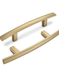 20 Pack 3 Inch Center To Center Solid Heavy Duty Zinc Alloy Cabinet Handles In Champagne Bronze Arch Drawer Pulls For Kitchen