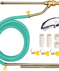 Wet Sandblasting Kit for Pressure Washers, 5000 PSI, Wet Abrasive Sandblaster Attachment with hose, nozzle tips, and protective glasses.
