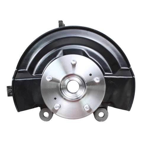 Front view of Front Left Steering Knuckle And Wheel Bearing Hub Assembly For Honda CRV 2007 2009 2.4L L4 Direct Fit Replacement.