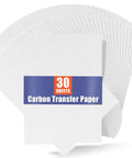 White Carbon Transfer Paper Set For Wood Burning And Art Projects, 30 Sheets, A4 Size 8.27 By 11.81 Inches displayed in a stack