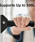 Close-up of Doorway Flip Assist Handle Plus Stair Safety Grip providing sure-footed balance, supports up to 300LB.