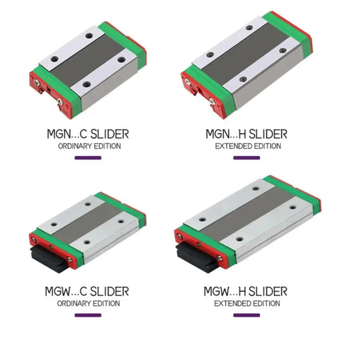From 100mm To 500mm Miniature Linear Rail Slide Guide With Carriage Pro Grade Linear Motion System sliders shown