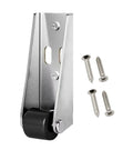 Premium Heavy Duty Vertical Track Rollers For Silky Smooth Sliding Barn Doors And Cabinets Featuring Rock Solid No Jitter Guide System Supporting Up To 110 Pounds In Matte Black with screws.