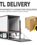 Heavy Duty 3300 Lbs Full Electric Pallet Jack With 7.5 Inch Lift Height And Thick 45 By 27 Inch Forks For Moving Heavy Loads Fast Reliable Lithium Battery Power And Integrated Smart Multi Function Control Handle Made Easy at LTL delivery truck ramp.
